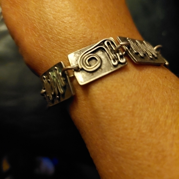 Vintage* Volan/Volar Hand-made Panel Bracelet - Picture 2 of 7